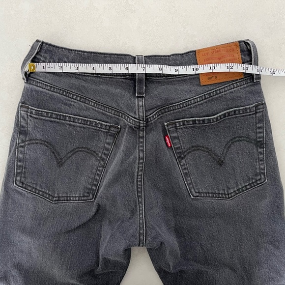 Levi’s 501 S/ Washed black/ Skinny jeans/ Button up fly/ Size 26 - Picture 14 of 16